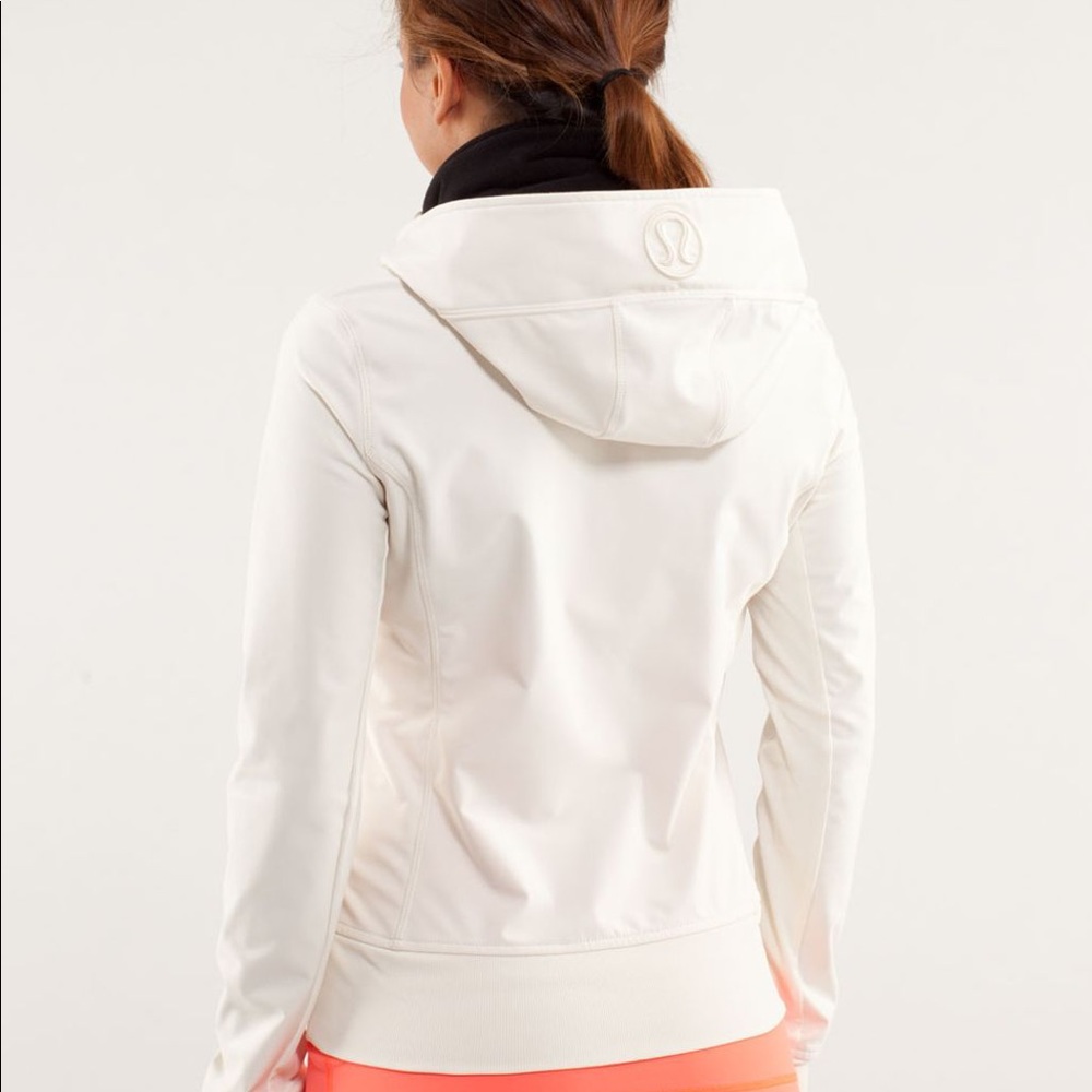 āSOLDāLululemon Uba fleece jacket ivory size 2 - Picture 7 of 7